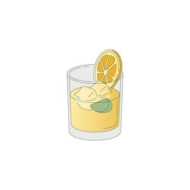 Illustration of Maple Old Fashioned
